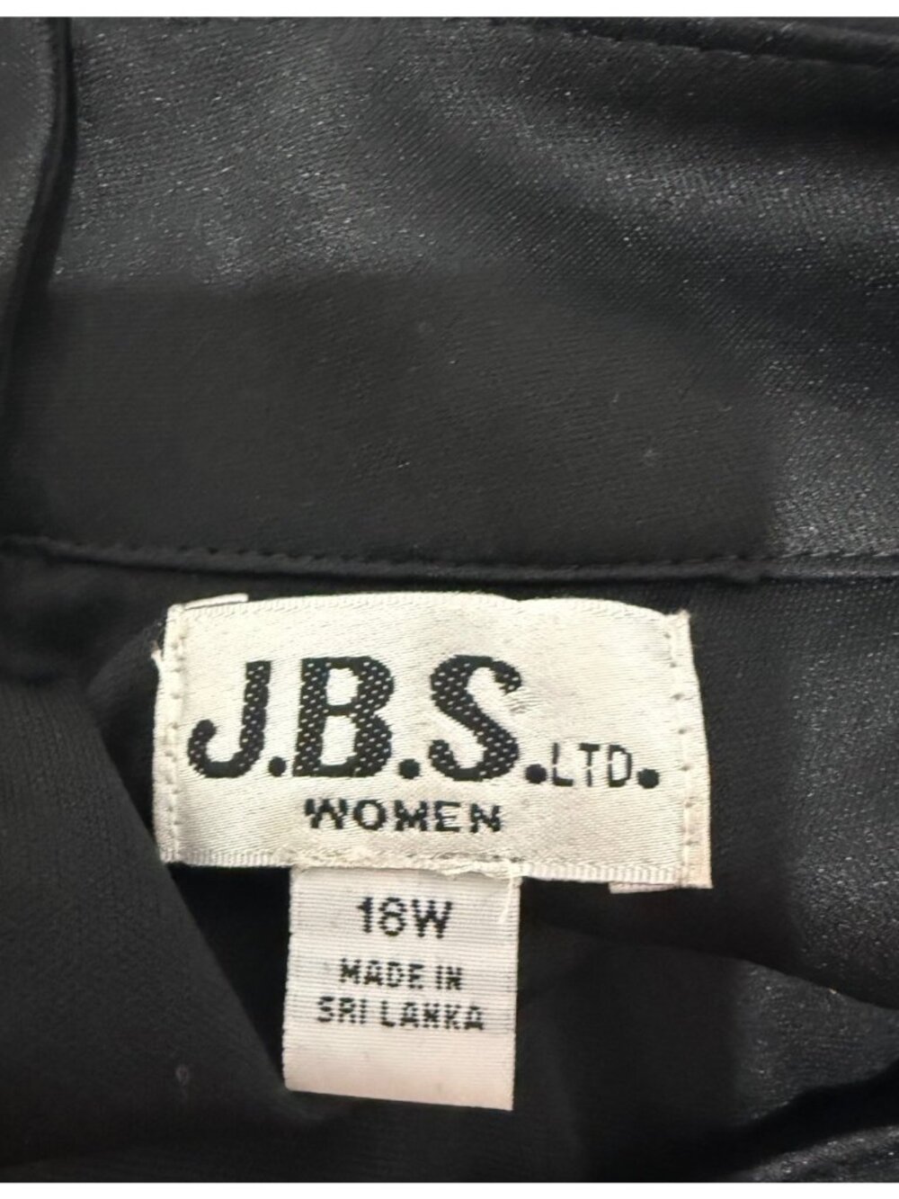 J.B.S. LTD Black Sleeveless Pleated Chiffon Trapeze Knee Length Dress Size 18W - Picture 6 of 7